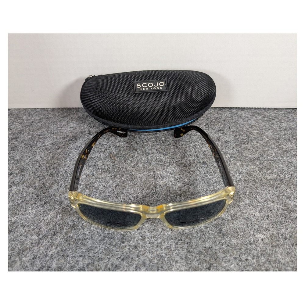 Scojo New York Morris Sun Reader Sunglasses +2.50 Yellow Tortoise 4822 Handmade